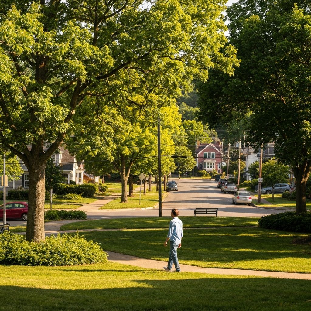 Person taking a peaceful walk in nature